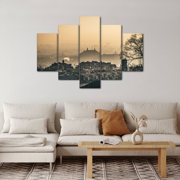 Kép - Város köd alatt (150x105 cm)