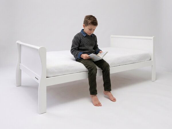 NOBLE Adult Bed tömör fa ágy 90x200 - fehér