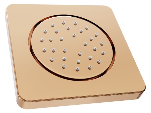 Mexen - feltételes zuhanyfej, négyzet, 130x130 mm, rózsaszín-arany, 79366-60