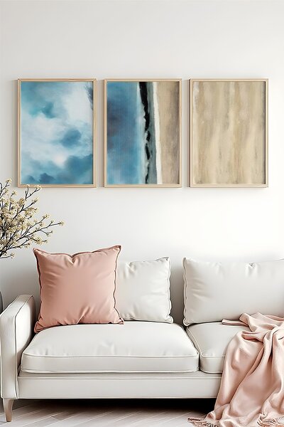Kép 30 x 40 cm Hulla 3 (sokszínű) (3 db.). Akció -30%