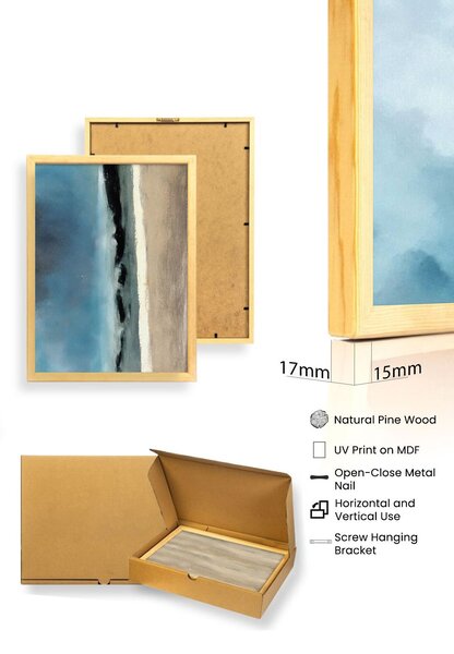 Kép 30 x 40 cm Hulla 3 (sokszínű) (3 db.). Akció -30%