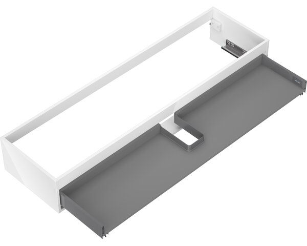 Mexen Box-A, fali szekrény 160 cm, 1 fiók, fényes fehér, 91AX0-1600-235-1-00
