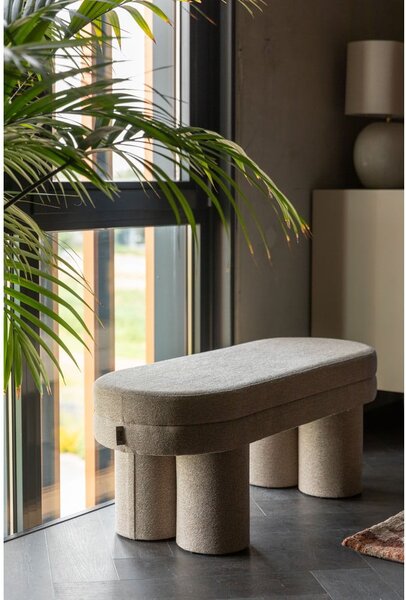 Bézs buklé pad Fern – Dutchbone