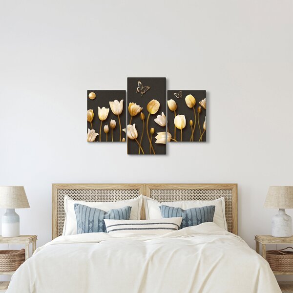 Kép - Tulipánok - absztrakt (90x60 cm)