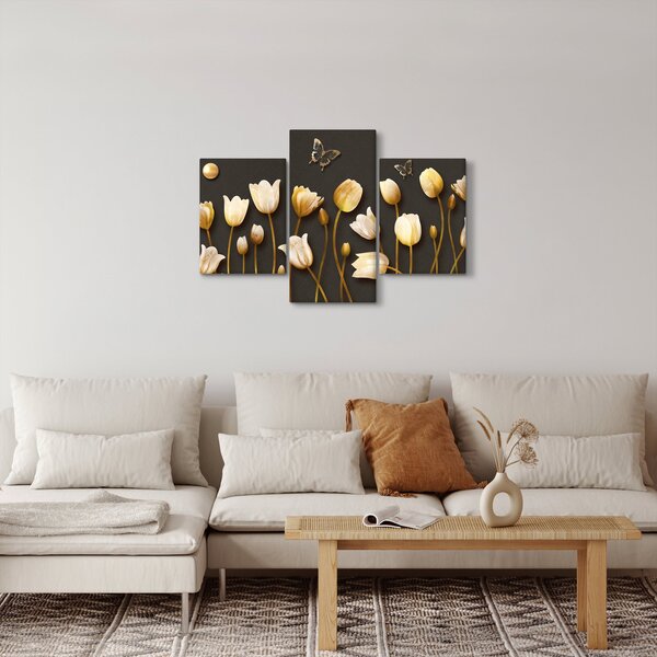 Kép - Tulipánok - absztrakt (90x60 cm)