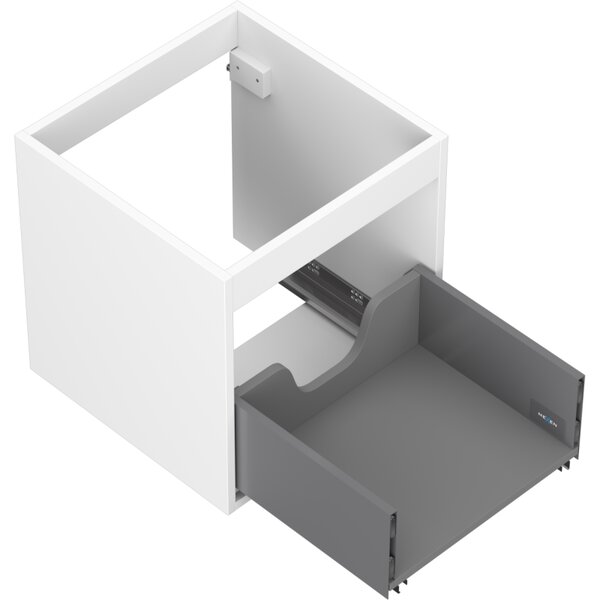 Mexen Box-A, fali szekrény 45 cm, 1 fiók, matt fehér, 91AX0-0450-470-1-01