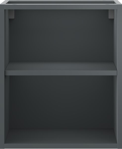 Mexen Box-A, nyitott szekrény polccal 40 cm, grafit matt, 91AX2-0400-470-0-66