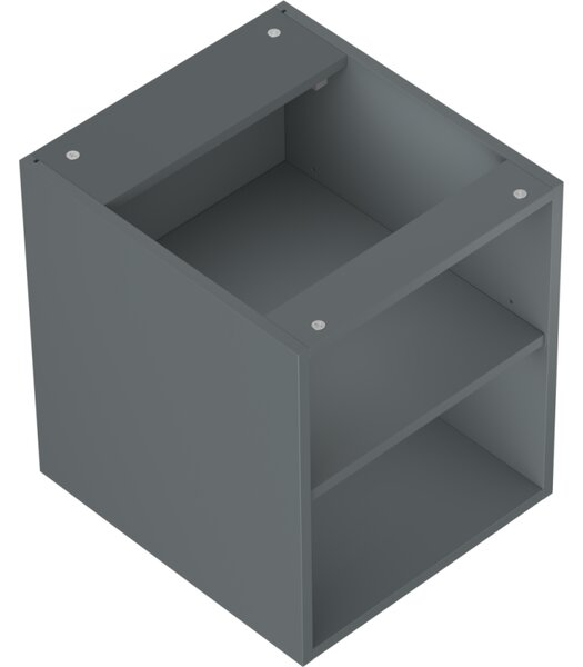Mexen Box-A, nyitott szekrény polccal 40 cm, grafit matt, 91AX2-0400-470-0-66