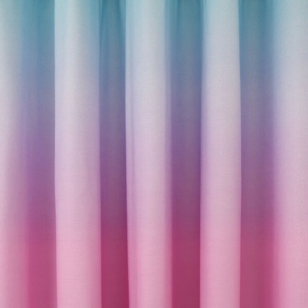Rózsaszín-lila gyerek függöny 2 db-os 168x183 cm Ombre Rainbow Clouds – Catherine Lansfield
