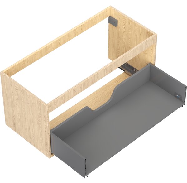 Mexen Box-A, fali szekrény 100 cm, 1 fiók, tölgyfa, 91AX0-1000-470-1-81