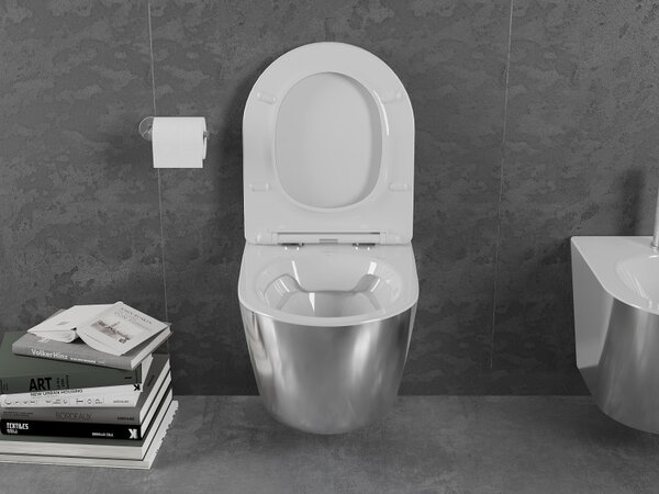 Mexen Lena, függo WC csésze 480x360x355 mm, fehér-ezüst, 30224004
