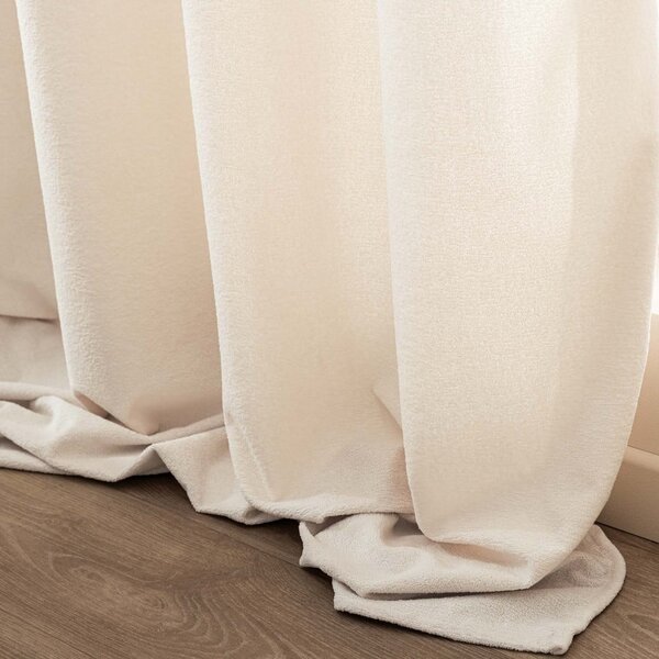 Krémszínű buklé függöny 140x260 cm Winona – douceur d'intérieur
