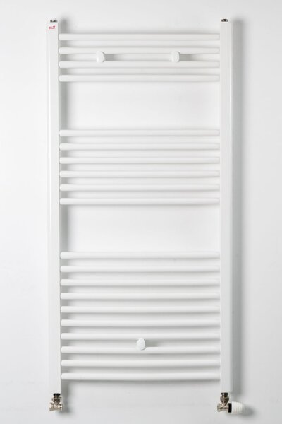 Törölközőszárító radiátor - Viva Platinum Therm - EGYENES - fehér - 600 x 1200 mm