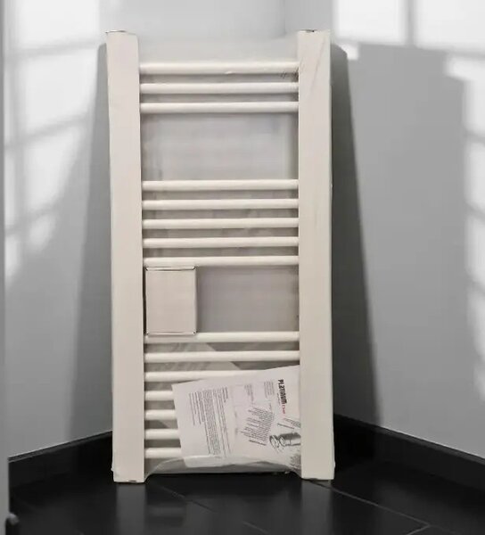 Törölközőszárító radiátor - Viva Platinum Therm - EGYENES - fehér - 400 x 1000 mm