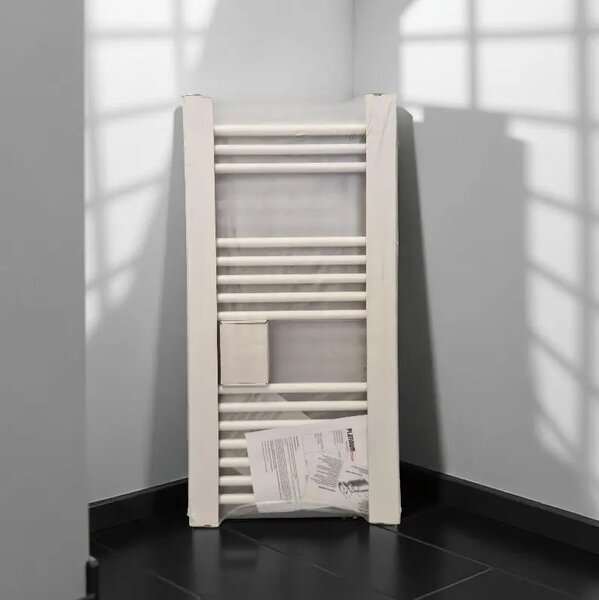 Törölközőszárító radiátor - Viva Platinum Therm - EGYENES - fehér - 500 x 1000 mm