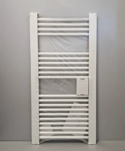 Törölközőszárító radiátor - Viva Platinum Therm - EGYENES - fehér - 600 x 1200 mm