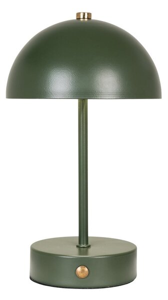 Sötétzöld LED asztali lámpa fém búrával (magasság 25 cm) Holt – House Nordic