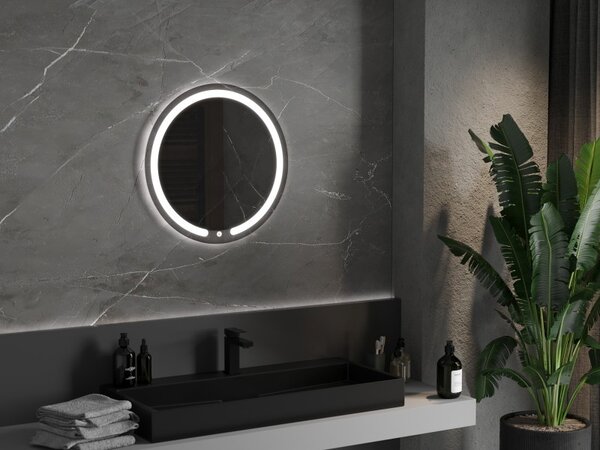 Mexen Rose, LED fürdoszobai tükör háttérvilágítással 60x60 cm, 6000K, páramentes, 9810-060-060-611-00