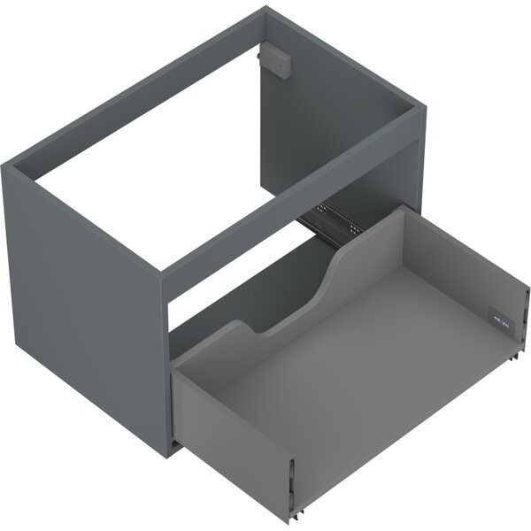Mexen Box-A, fali szekrény 70 cm, 1 fiók, grafit matt, 91AX0-0700-470-1-66