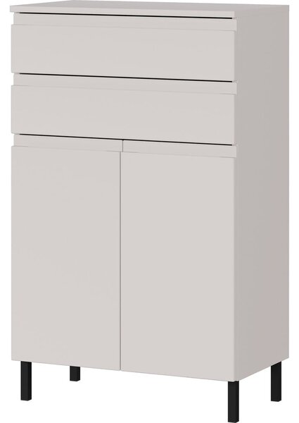 Krémszínű magas fürdőszoba szekrény 60x97 cm Salinas – Germania