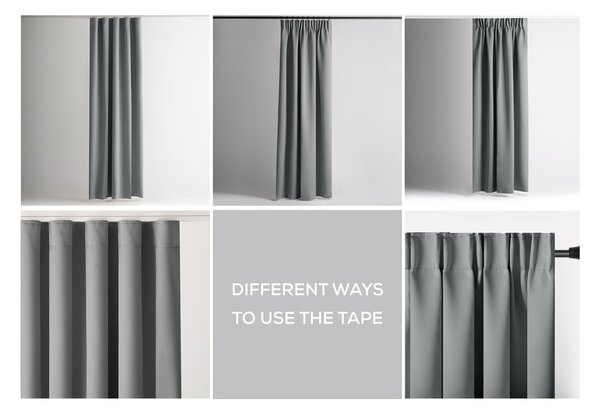 Szürke dimout (részleges sötétítő) függöny 140x270 cm Kierra – Restilo