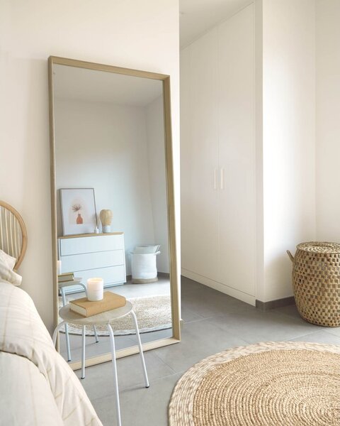 Fali tükör 80x180 cm Nerina Natural – Kave Home