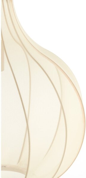 Bézs függőlámpa textil búrával ø 39 cm Elati – Light & Living