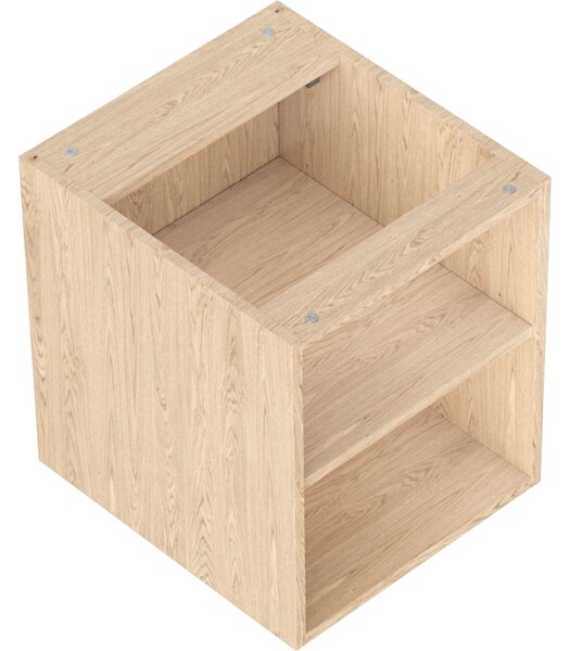 Mexen Box-A, nyitott szekrény polccal 40 cm, tölgyfa, 91AX2-0400-470-0-81
