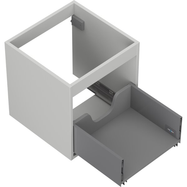 Mexen Box-A, fali szekrény 45 cm, 1 fiók, matt szürke, 91AX0-0450-470-1-62