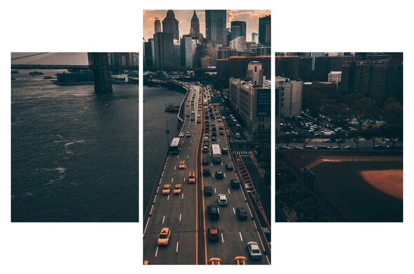 Manhattan képe (90x60 cm)