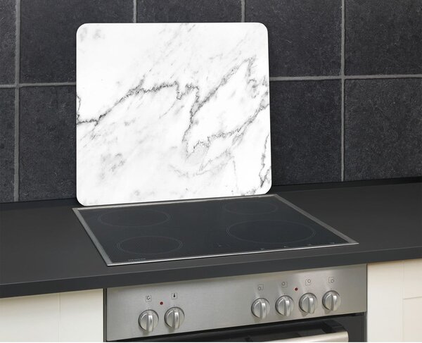 Edzett üveg falvédő tűzhelyhez 50x56 cm Marble – Wenko