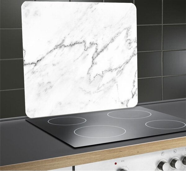 Edzett üveg falvédő tűzhelyhez 50x56 cm Marble – Wenko