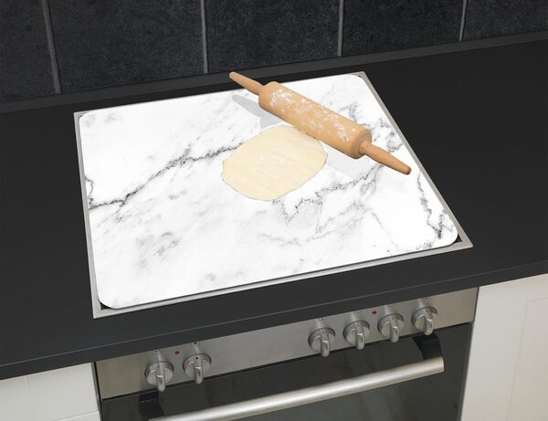 Edzett üveg falvédő tűzhelyhez 50x56 cm Marble – Wenko