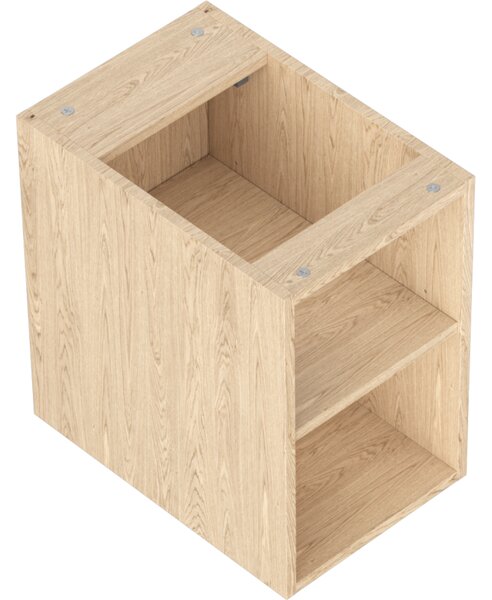 Mexen Box-A, nyitott szekrény polccal 30 cm, tölgyfa, 91AX2-0300-470-0-81