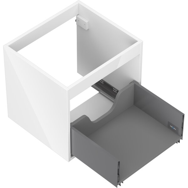 Mexen Box-A, fali szekrény 50 cm, 1 fiók, fényes fehér, 91AX0-0500-470-1-00