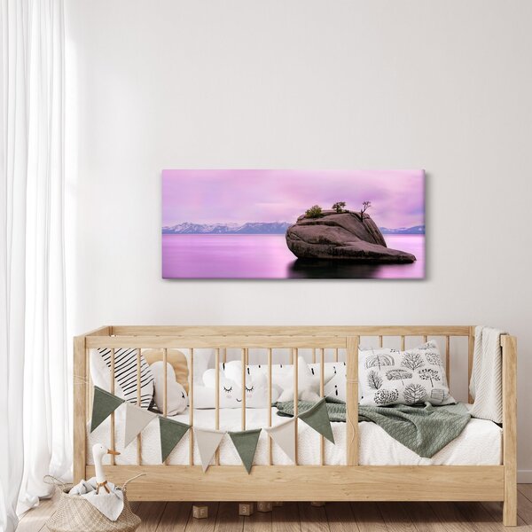 Kő a tengerben képe (120x50 cm)