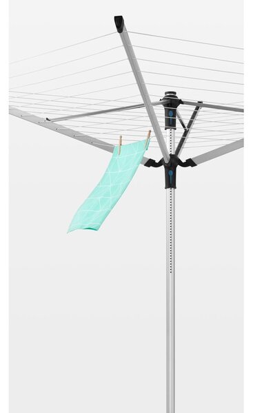 Ezüstszínű kerti ruhaszárító 50 m Lift-o-Matic Advance – Brabantia