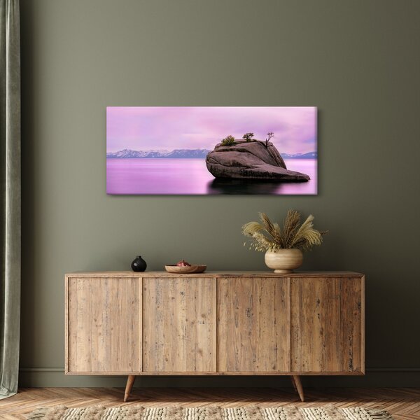 Kő a tengerben képe (120x50 cm)