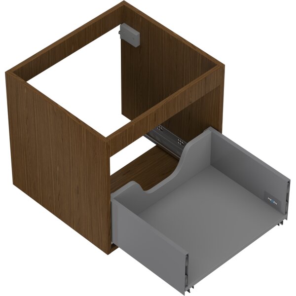 Mexen Box-A, fali szekrény 50 cm, 1 fiók, diófa, 91AX0-0500-470-1-86