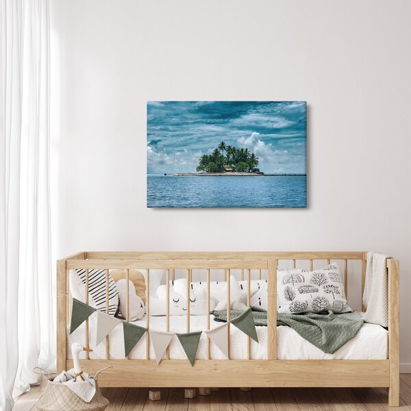 Kép - sziget a tengeren (90x60 cm)