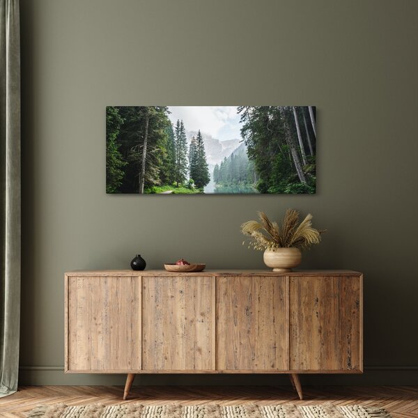 Kép az erdei tóról (120x50 cm)