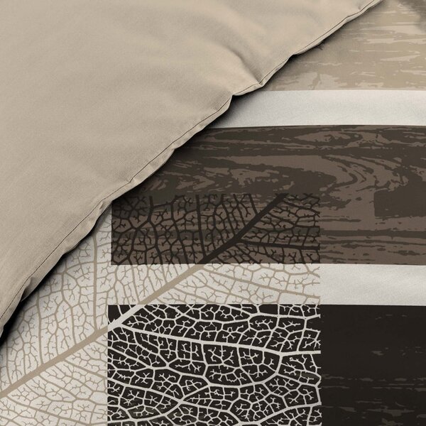Barna kétszemélyes pamut ágyneműhuzat 200x200 cm So Natural – douceur d'intérieur