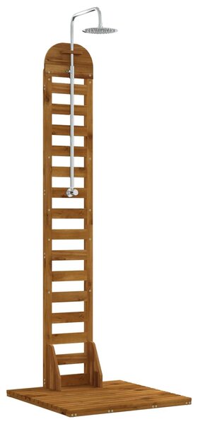 VidaXL Kültéri zuhany 225 cm Szilárd akácfa és rozsdamentes acél