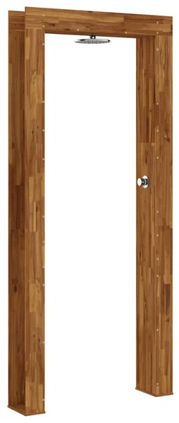 VidaXL Kültéri zuhany 226 cm Szilárd akácfa és rozsdamentes acél