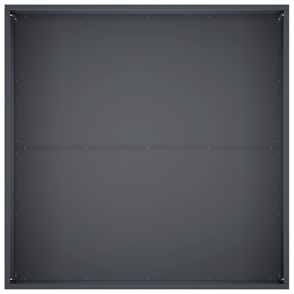 VidaXL Kerti cserép 2 db Antracitszürke 60 x 60 x 40 cm