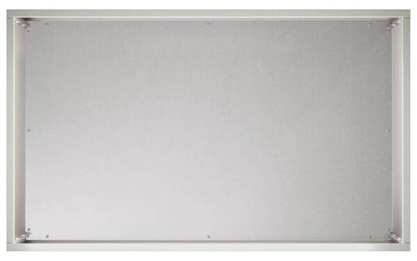 VidaXL Kerti cserép 2 db Ezüst 50 x 30 x 40 cm Rozsdamentes Acél