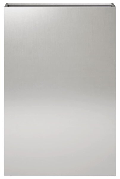 VidaXL Kerti cserép Ezüst 40 x 20 x 75 cm Rozsdamentes Acél
