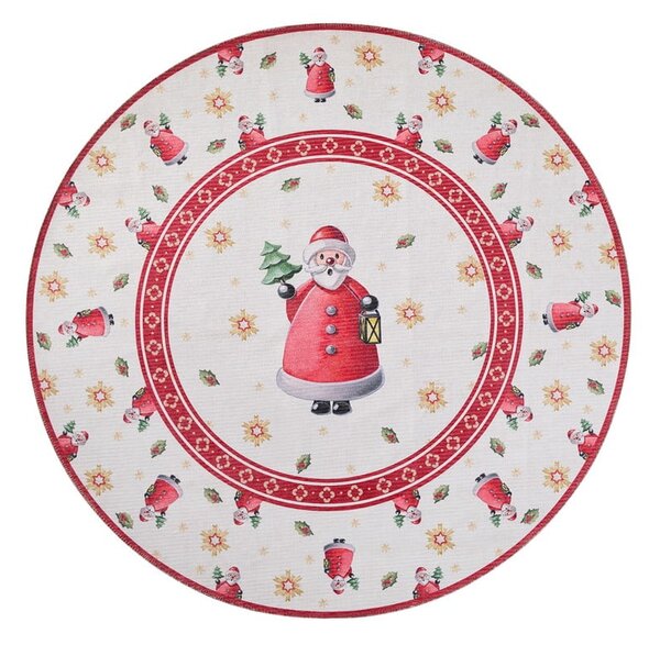Piros kerek szőnyeg karácsonyi mintával ø 160 cm Toy's Delight Santa Claus – Villeroy&Boch