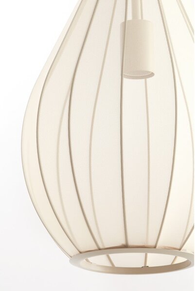 Bézs függőlámpa textil búrával ø 28 cm Itela – Light & Living