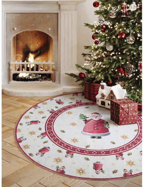 Piros kerek szőnyeg karácsonyi mintával ø 160 cm Toy's Delight Santa Claus – Villeroy&Boch